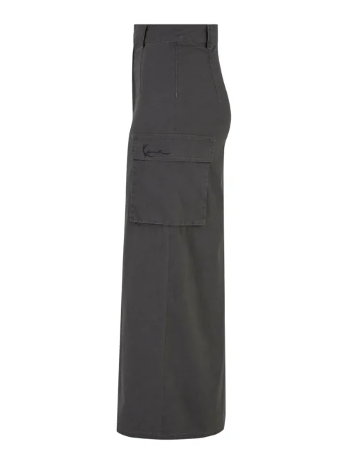 Karl Kani Signature Long Cargo Skirt Black - Image 3