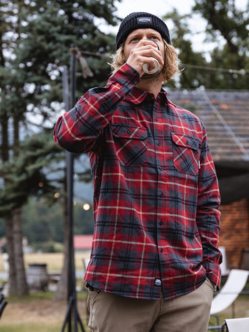 Horsefeathers Technical Dough Shirt - Redwood - Image 10