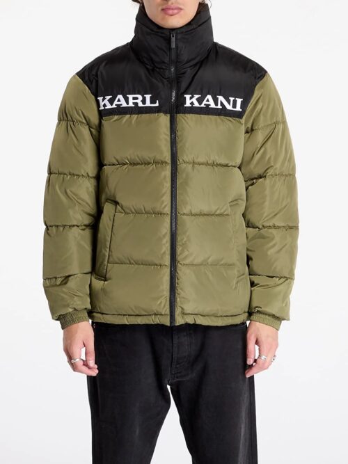 Karl Kani Retro Essential Puffer Jacket Olive