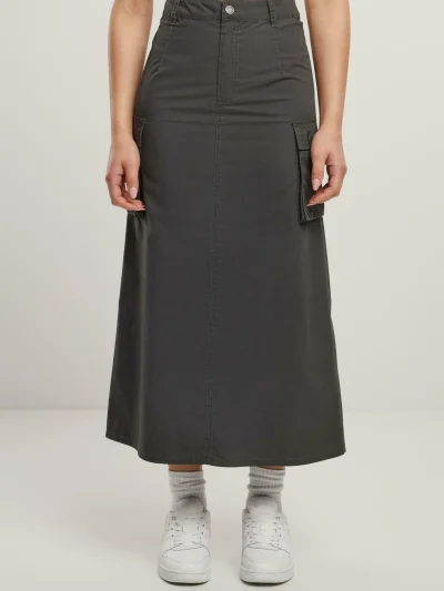 Karl Kani Signature Long Cargo Skirt Black - Image 5