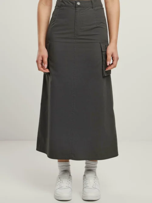 Karl Kani Signature Long Cargo Skirt Black - Image 5