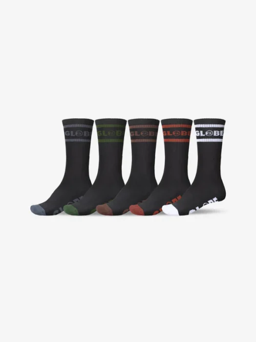 Globe Tilt Hi Crew Sock (5 pack)