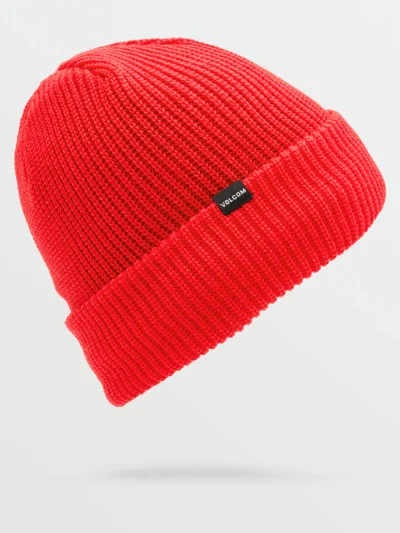 Volcom Sweep Lined Beanie - Crimson - Image 3