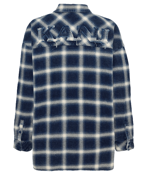 Karl Kani Small Signature Distressed Check Overshirt - Image 3
