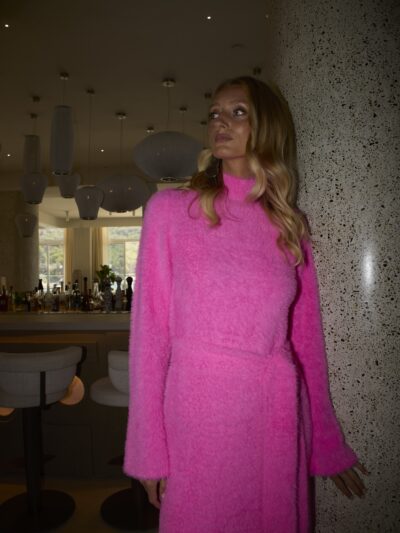 Marlow Dress In Bubblegum Pink - Image 7