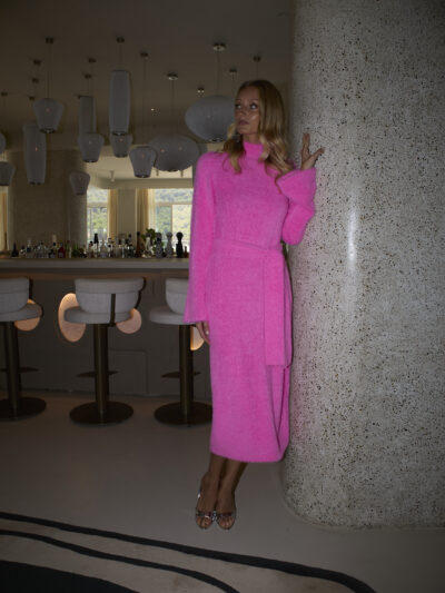 Marlow Dress In Bubblegum Pink - Image 8