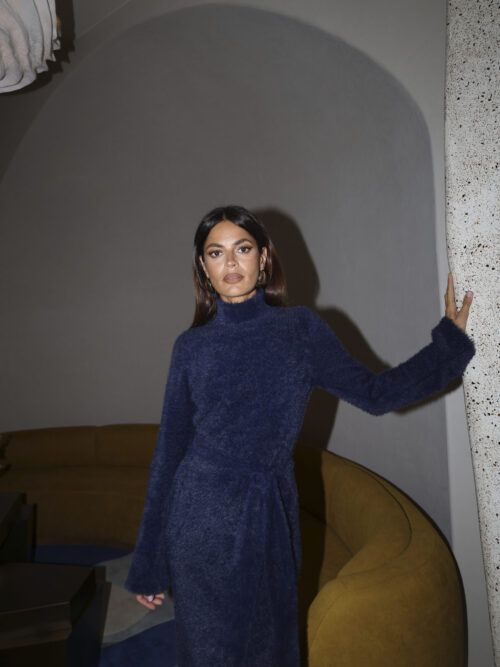 Marlow Dress In Navy - Image 7