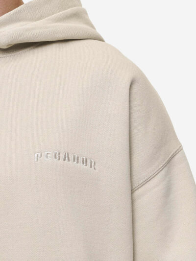 Pegador Buford Oversized Hoodie Washed Light Beige - Image 7