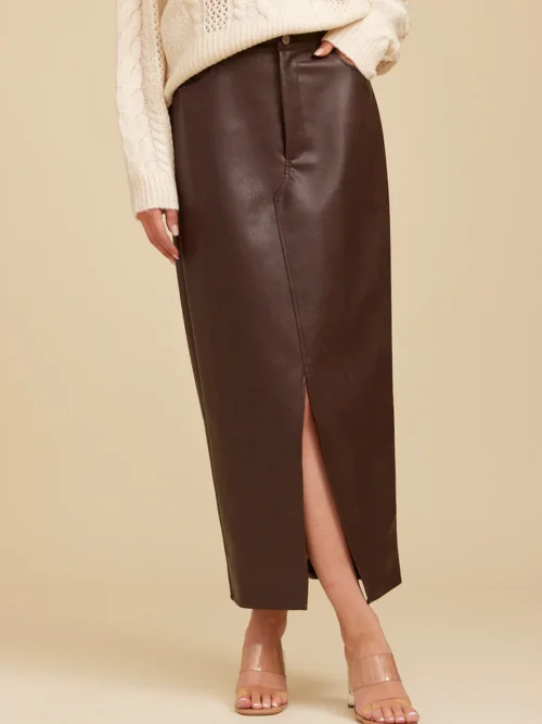 Hilda PU Skirt - Image 3