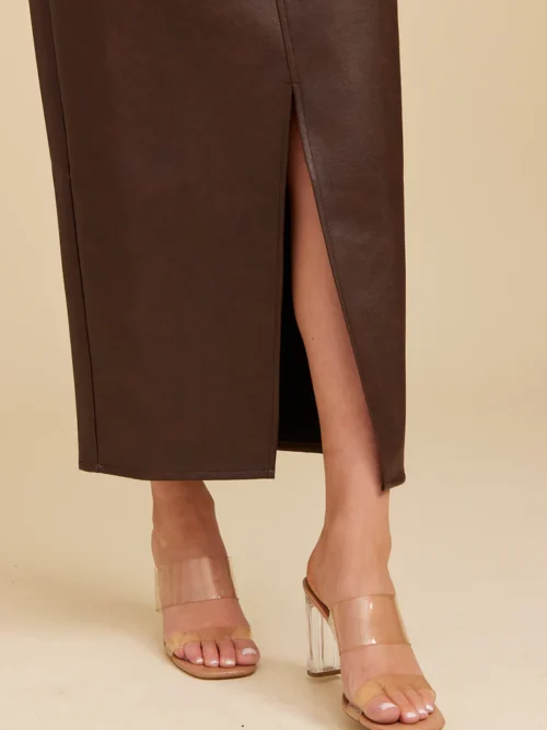 Hilda PU Skirt - Image 4