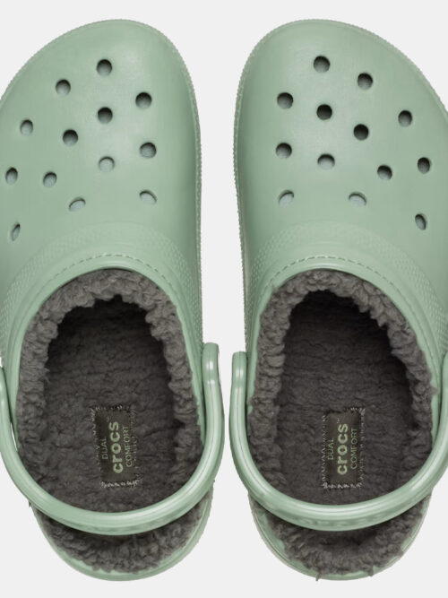 Crocs Classic Lined Clog - Olive - Image 4