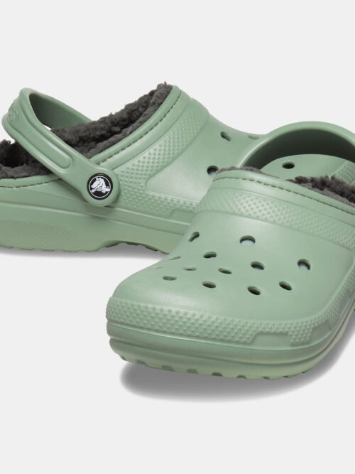 Crocs Classic Lined Clog - Olive - Image 5