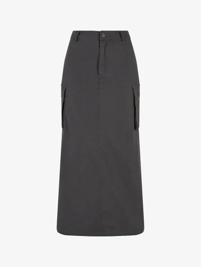 Karl Kani Signature Long Cargo Skirt Black - Image 10