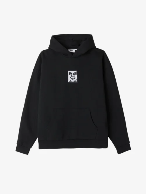 Κατασκευασμένο από βαρύ ύφασμα fleece, αυτό το φούτερ προσφέρει ανθεκτικότητα και άνεση, ενώ η κεντημένη γραφική λεπτομέρεια στο στήθος προσδίδει μοναδικό στυλ, obey icon extra heavy hood black