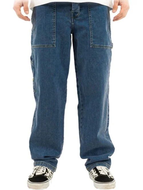 Homeboy X-tra Work Pants - Washed Blue - Image 3