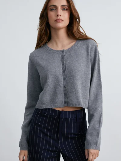 Womens Cardigan In Grey