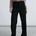 Womens Striped Trousers