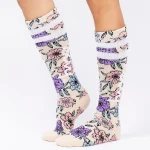 Cheerleader Wool Socks - Big Flower