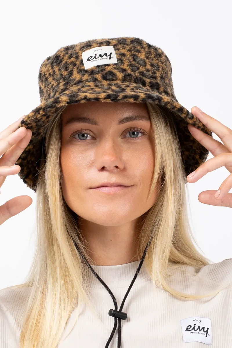 Full Moon Sherpa Hat - Leopard