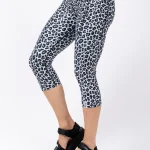 Pocket Tights 3/4 - Snow Leopard