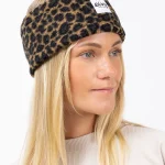 Throwback Sherpa Headband - Leopard