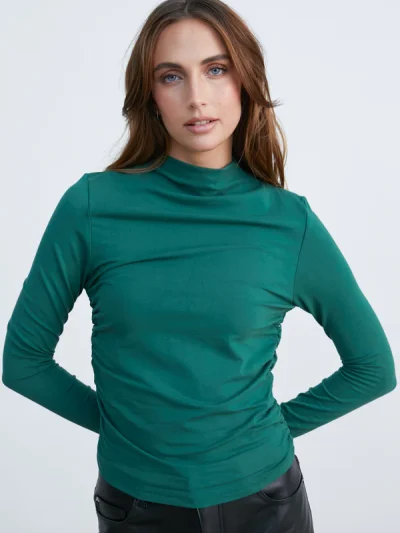 Soft Shirt with Stand-Up Collar