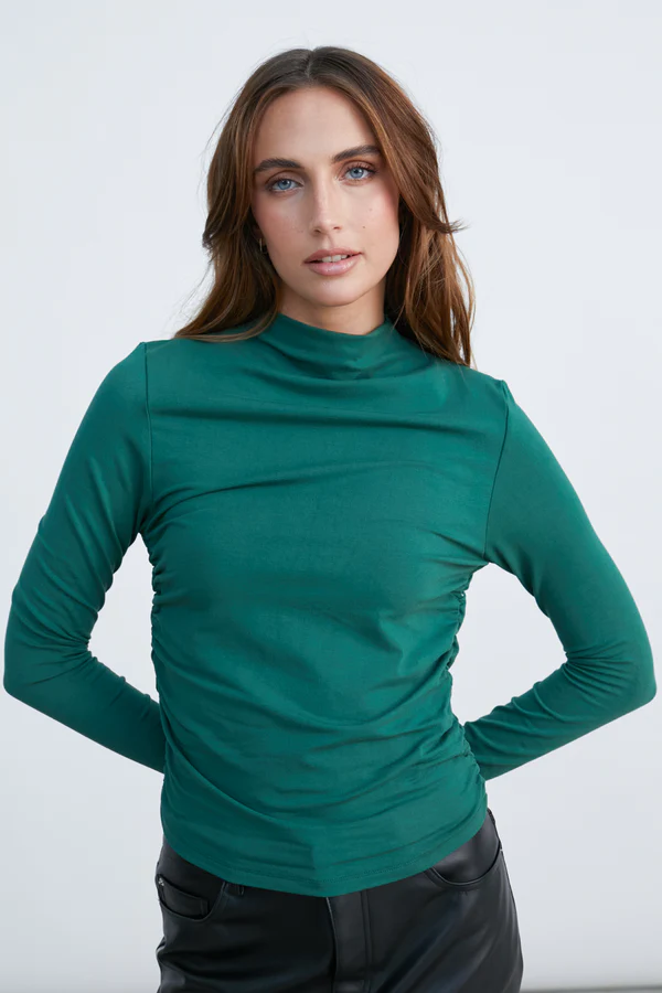 Soft Shirt with Stand-Up Collar