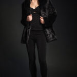 Lustrous Eco-Fur Coat