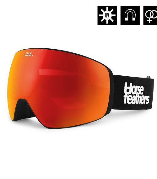 μάσκα horsefeathers scout snow goggles black mirror red για σκι και snowboard