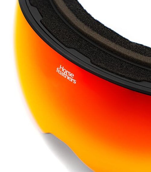 μάσκα horsefeathers scout snow goggles black mirror red για σκι και snowboard