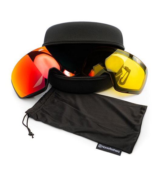 Μάσκα Horsefeathers Scout Snow Goggles Black/Mirror Red - Image 12