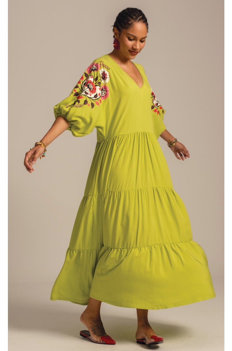 γυναικείο μακρύ φόρεμα από την peace and chaos , camelia long dress