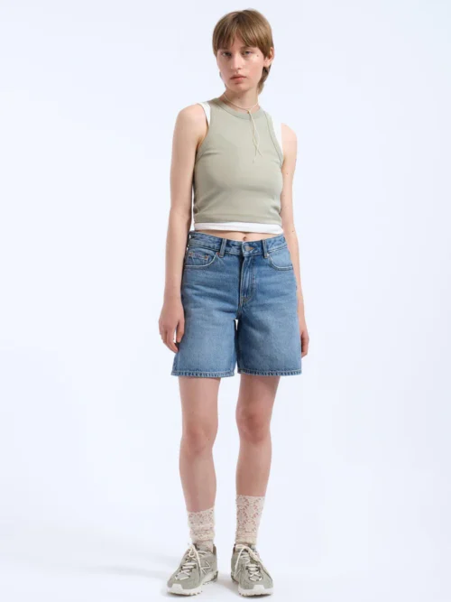 Dr.Denim Arch Shorts - Bay Sky Used Γυναικεία Βερμούδα - Image 5