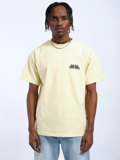 Dr.Denim Trooper Tee - Light Yellow Κοντομάνικη Μπλούζα - Image 7