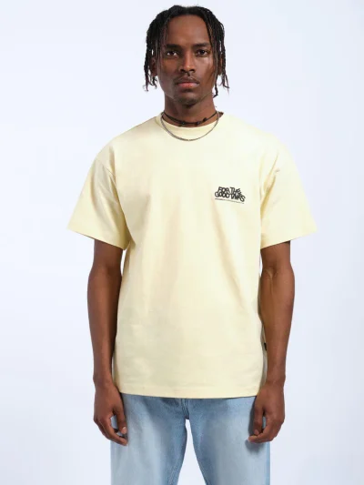 Dr.Denim Trooper Tee - Light Yellow Κοντομάνικη Μπλούζα - Image 9