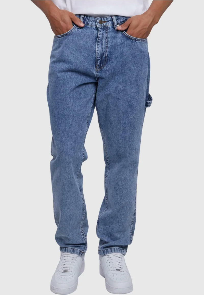 ανδρικό τζιν παντελόνι baggy workwear denim από την εταιρεία karl kani σε μπλε απόχρωση