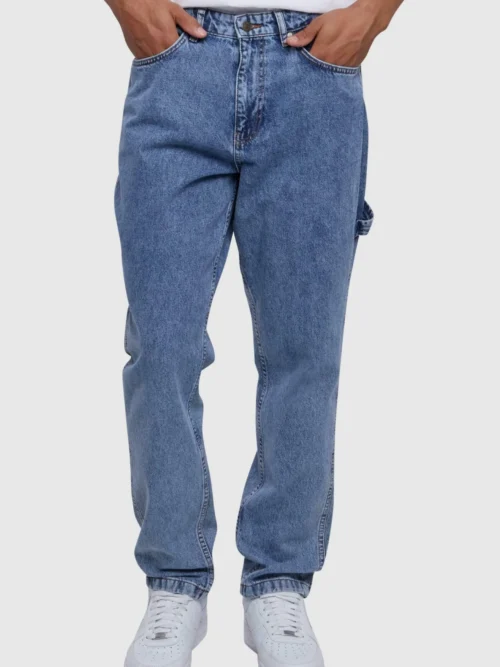 ανδρικό τζιν παντελόνι baggy workwear denim από την εταιρεία karl kani σε μπλε απόχρωση