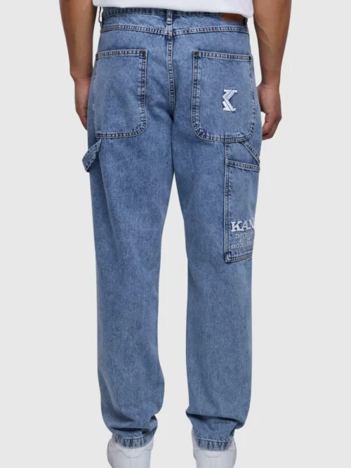 ανδρικό τζιν παντελόνι baggy workwear denim από την εταιρεία karl kani σε μπλε απόχρωση