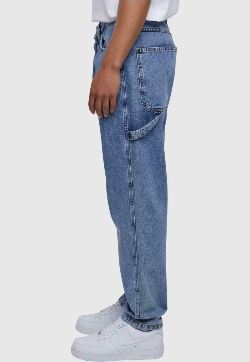 ανδρικό τζιν παντελόνι baggy workwear denim από την εταιρεία karl kani σε μπλε απόχρωση