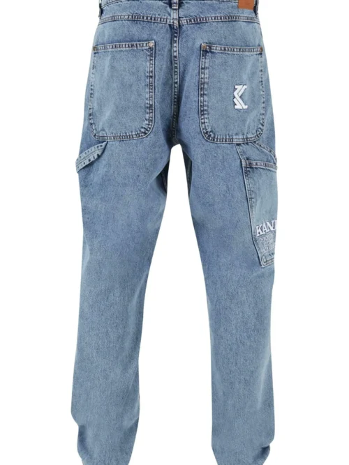 ανδρικό τζιν παντελόνι baggy workwear denim από την εταιρεία karl kani σε μπλε απόχρωση