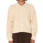 γυναικεία πλεκτή ζακέτα σε μπεζ χρώμα, obey sweet marie sweater