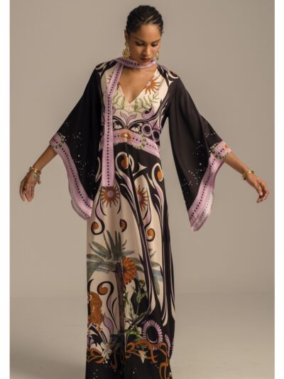 γυναικείο φόρεμα σε σατέν ύφασμα από την Peace and chaos, ancestress dress silky