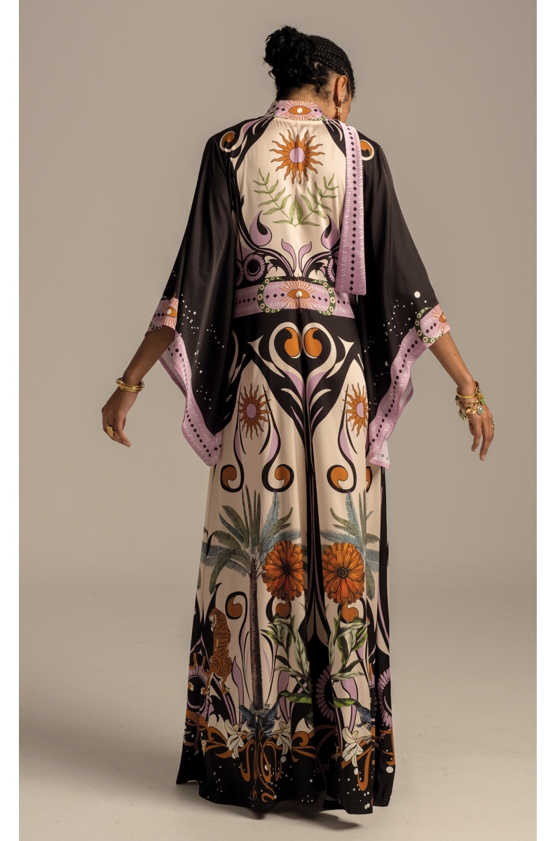 γυναικείο φόρεμα σε σατέν ύφασμα από την Peace and chaos, ancestress dress silky