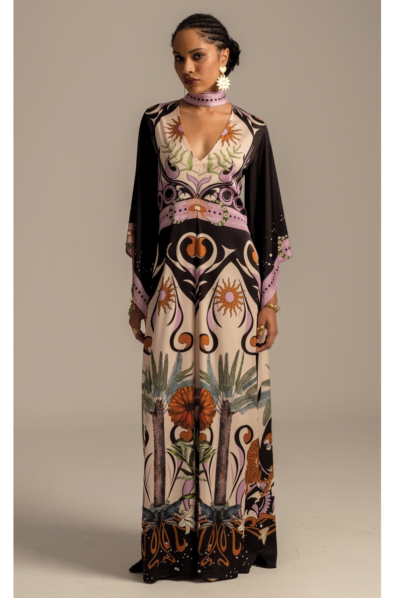 γυναικείο φόρεμα σε σατέν ύφασμα από την Peace and chaos, ancestress dress silky