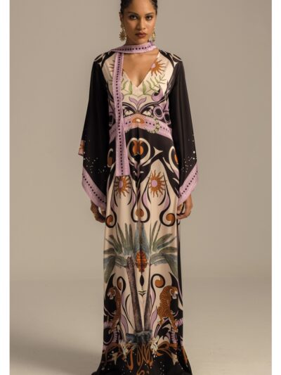 γυναικείο φόρεμα σε σατέν ύφασμα από την Peace and chaos, ancestress dress silky