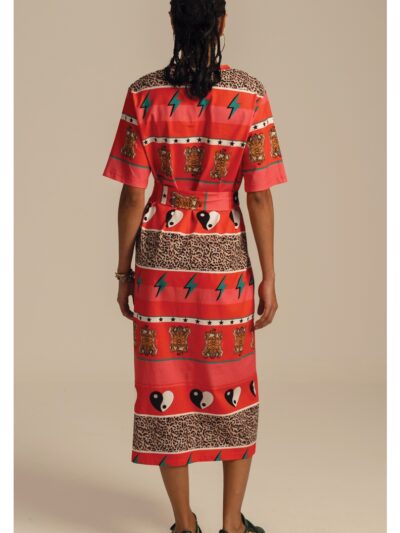 γυναικείο μακό φόρεμα με σχέδια από την peace and chaos, equinox long dress