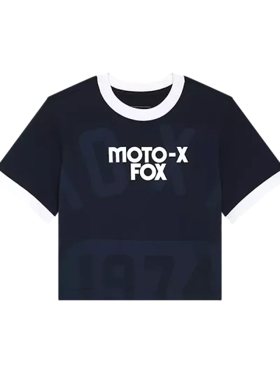 γυναικείο κοντό μπλουζάκι από την fox, circa 74 ringer tee