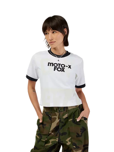 γυναικείο κοντό μπλουζάκι από την fox, circa 74 ringer tee