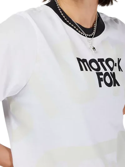 γυναικείο κοντό μπλουζάκι από την fox, circa 74 ringer tee