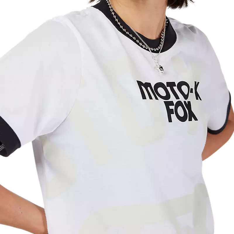 γυναικείο κοντό μπλουζάκι από την fox, circa 74 ringer tee